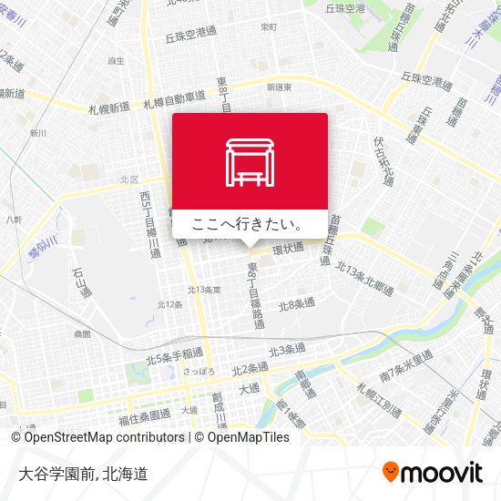 大谷学園前地図