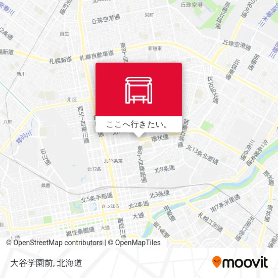 大谷学園前地図