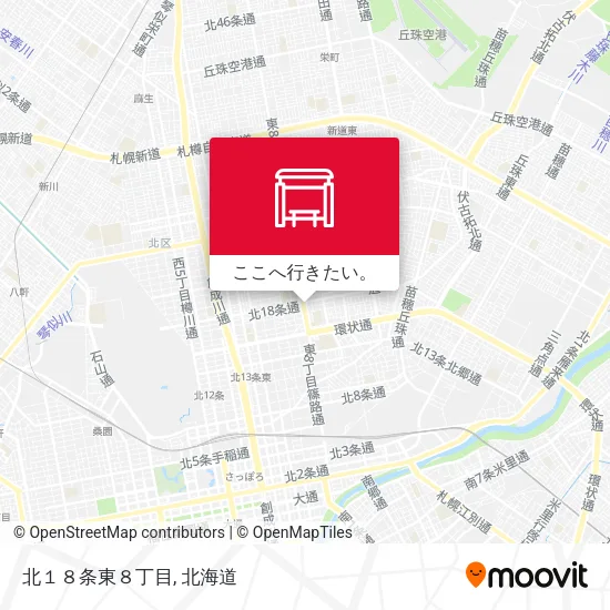 北１８条東８丁目地図