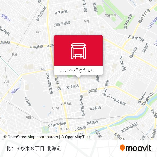 北１９条東８丁目地図