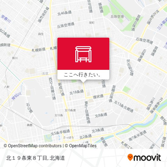 北１９条東８丁目地図