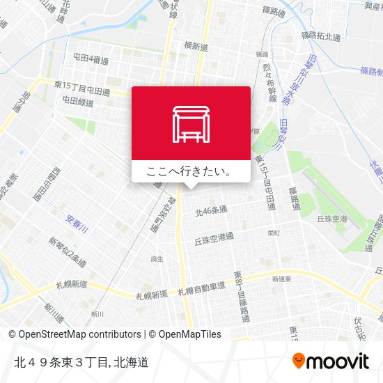 北４９条東３丁目地図