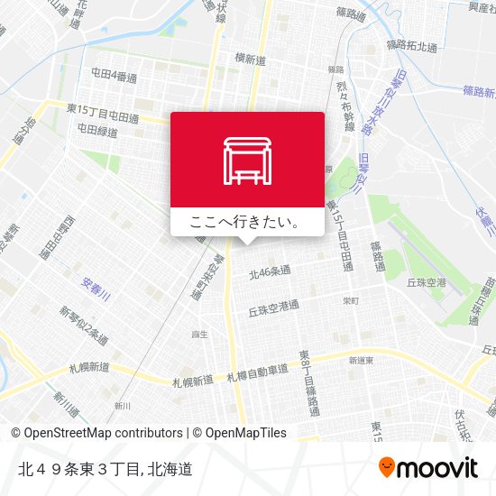 北４９条東３丁目地図