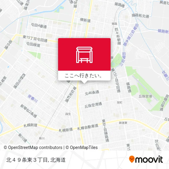 北４９条東３丁目地図