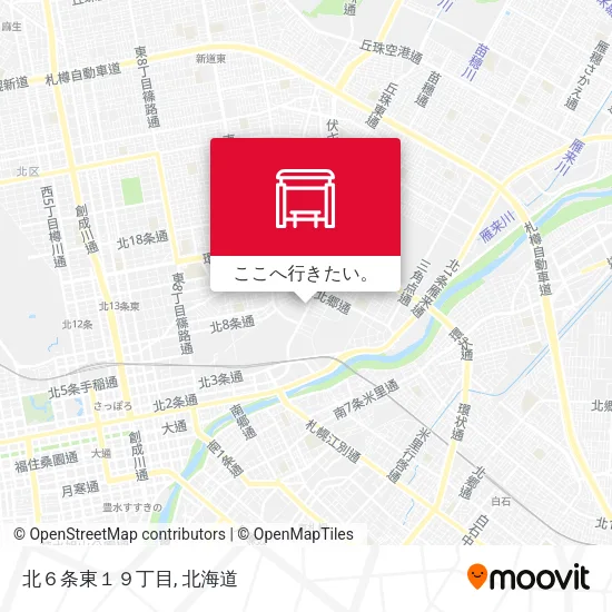 北６条東１９丁目地図