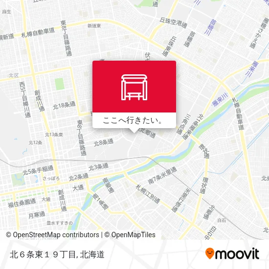北６条東１９丁目地図