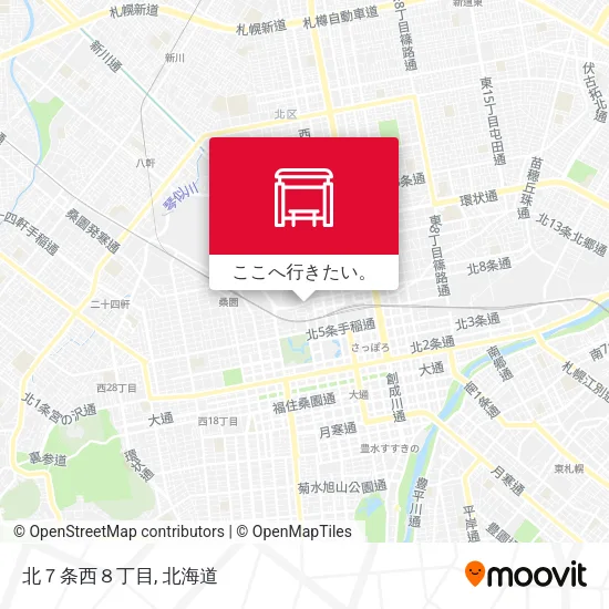 北７条西８丁目地図