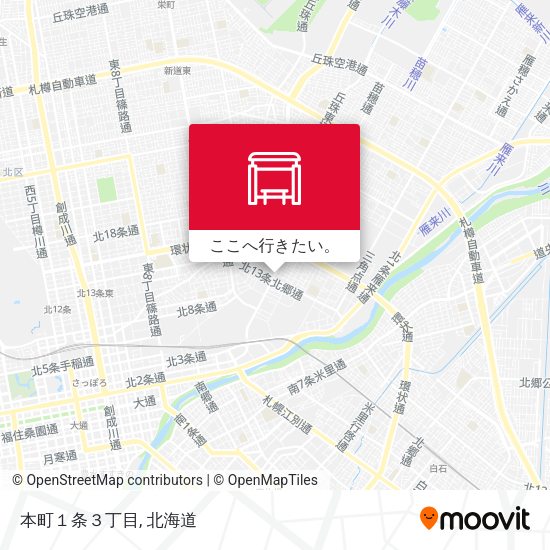 本町１条３丁目地図
