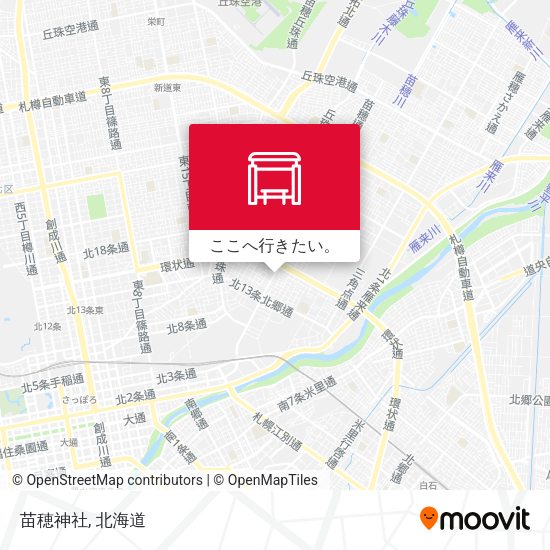 苗穂神社地図
