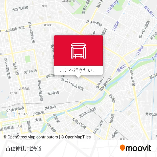 苗穂神社地図