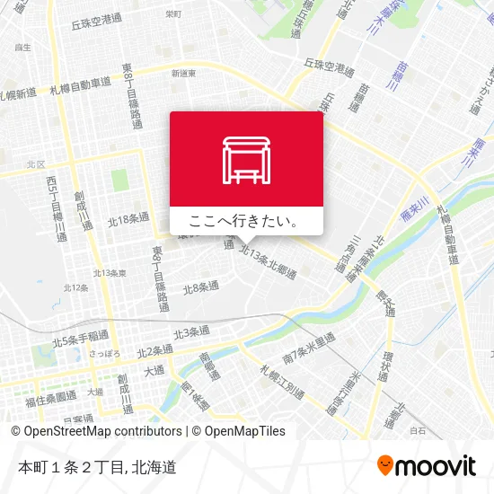 本町１条２丁目地図