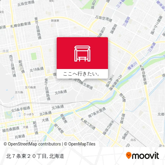 北７条東２０丁目地図