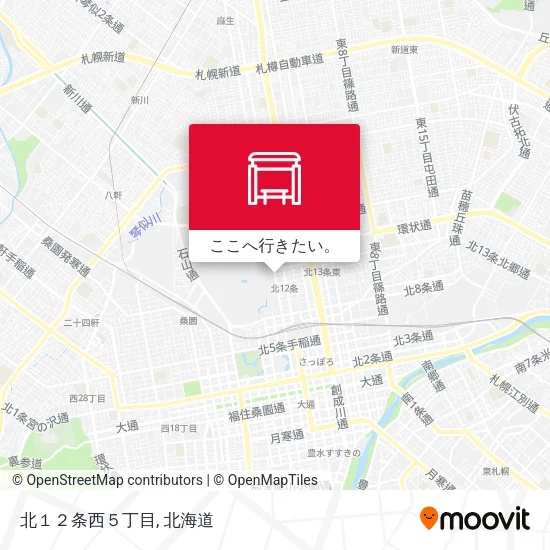 北１２条西５丁目地図