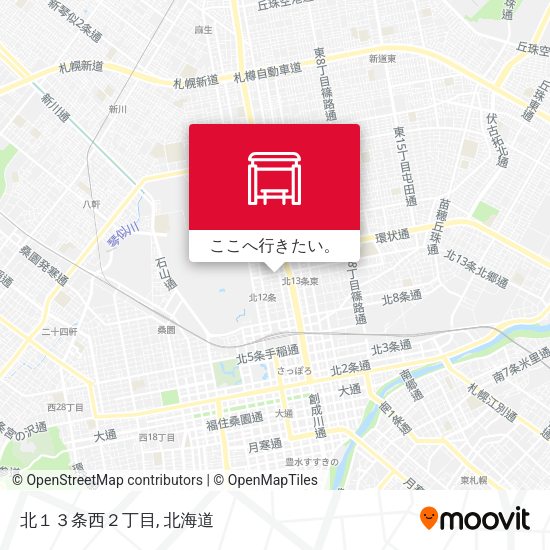 北１３条西２丁目地図