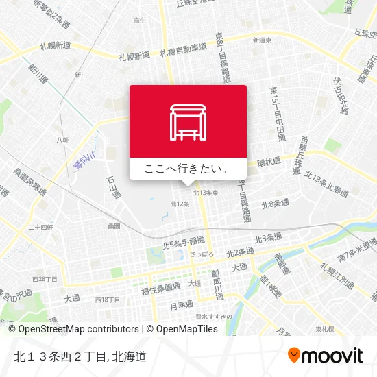 北１３条西２丁目地図