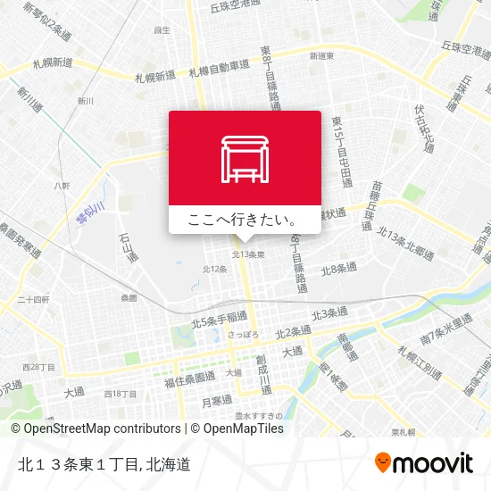 北１３条東１丁目地図
