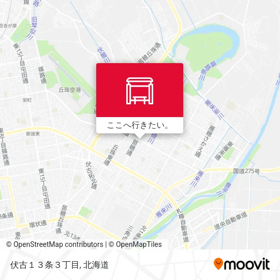 伏古１３条３丁目地図