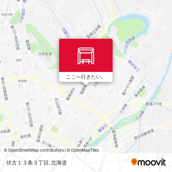 伏古１３条３丁目地図