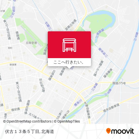 伏古１３条５丁目地図