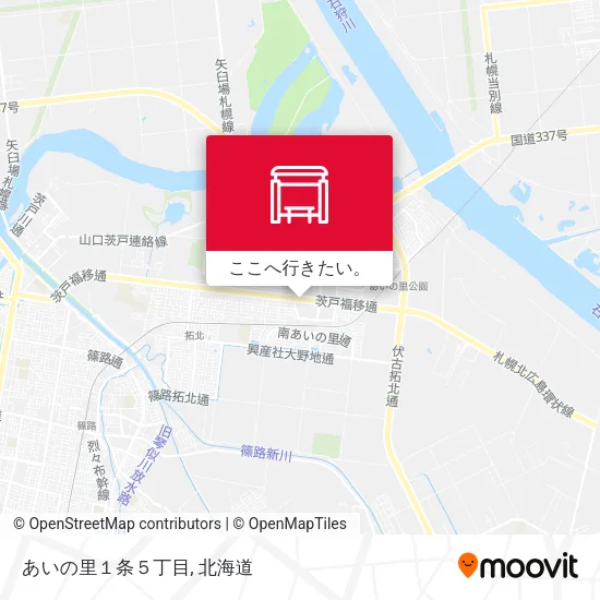 あいの里１条５丁目地図
