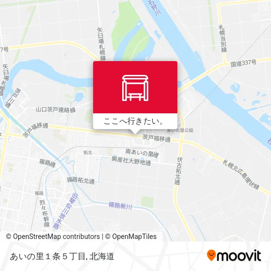 あいの里１条５丁目地図