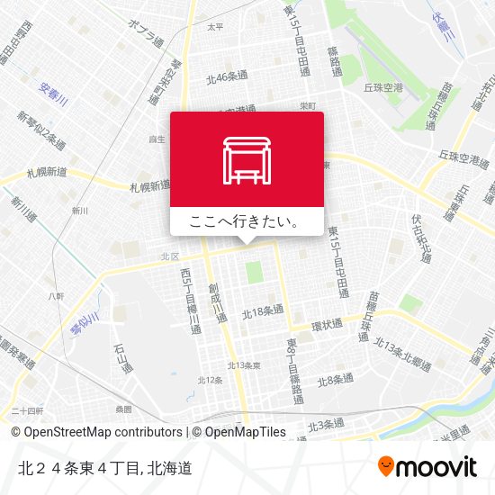 北２４条東４丁目地図