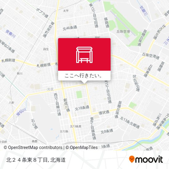 北２４条東８丁目地図