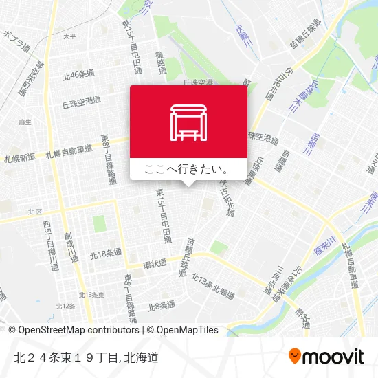 北２４条東１９丁目地図