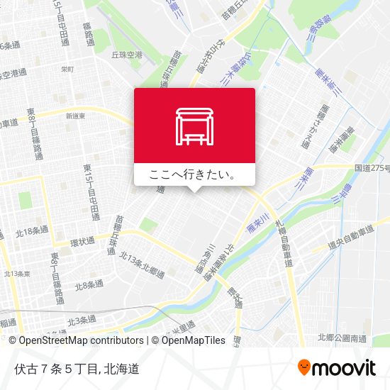 伏古７条５丁目地図