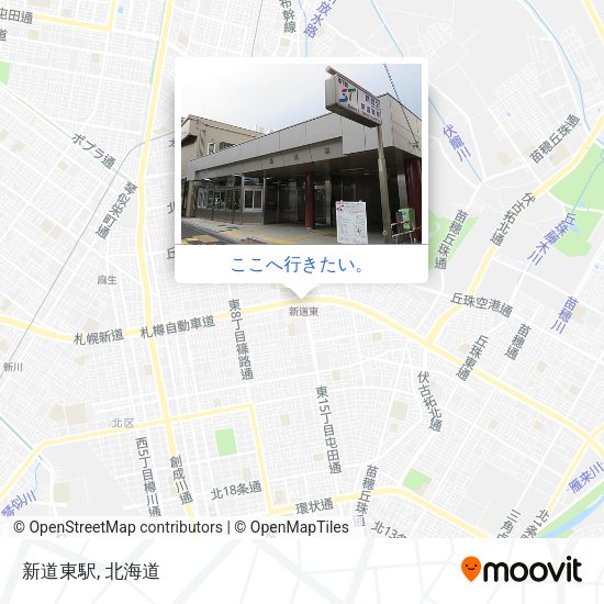 新道東駅地図