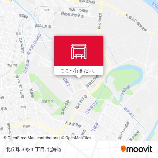 北丘珠３条１丁目地図