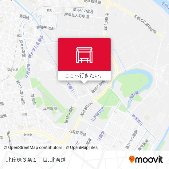 北丘珠３条１丁目地図