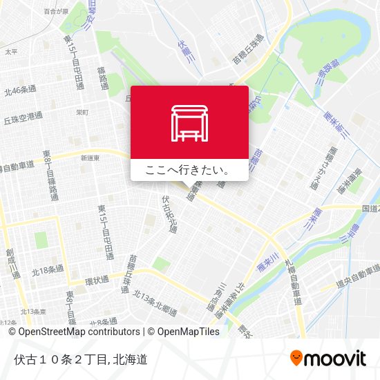 伏古１０条２丁目地図