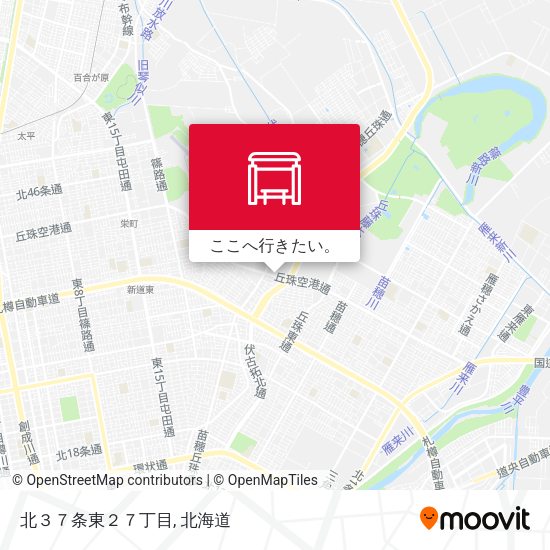 北３７条東２７丁目地図