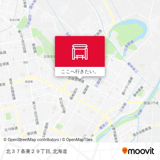 北３７条東２９丁目地図