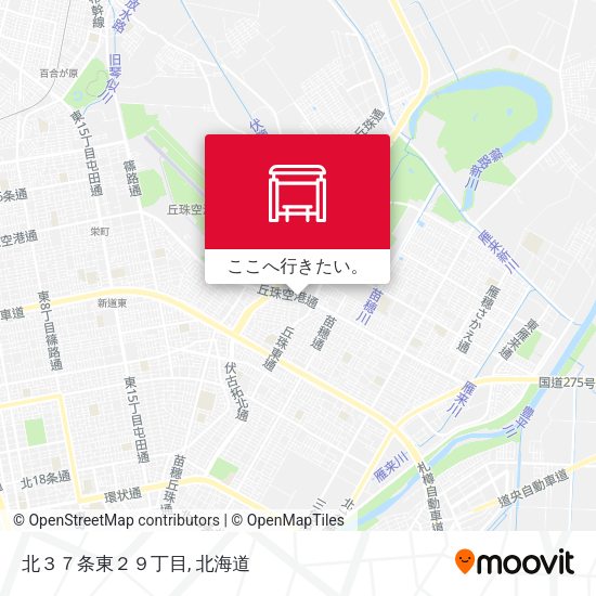 北３７条東２９丁目地図