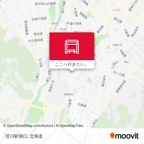 澄川駅南口地図