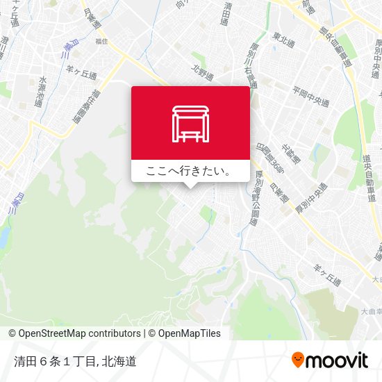 清田６条１丁目地図