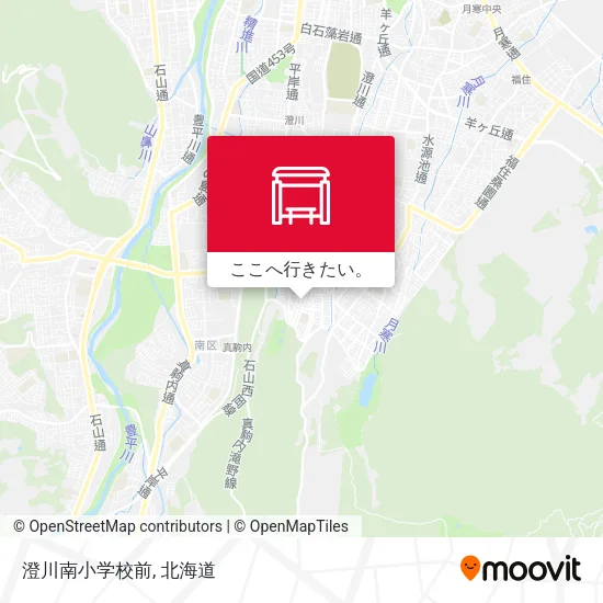 澄川南小学校前地図