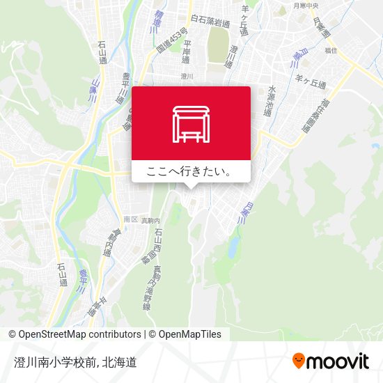 澄川南小学校前地図