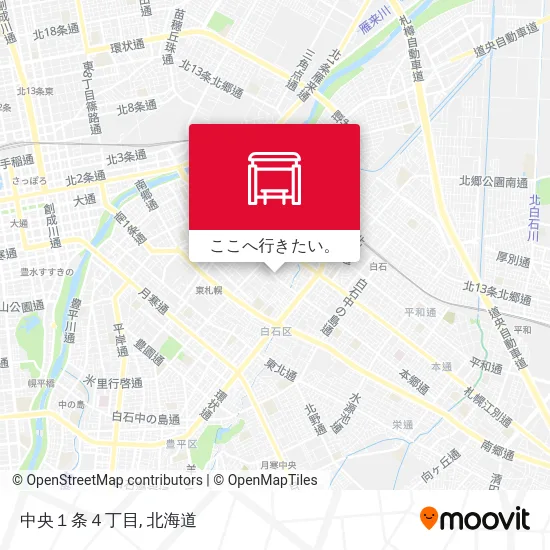 中央１条４丁目地図