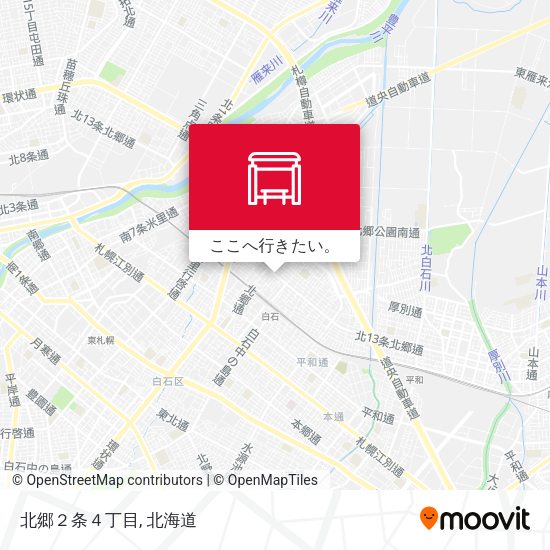 北郷２条４丁目地図