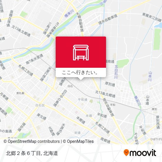北郷２条６丁目地図