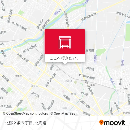 北郷２条６丁目地図