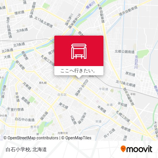 白石小学校地図