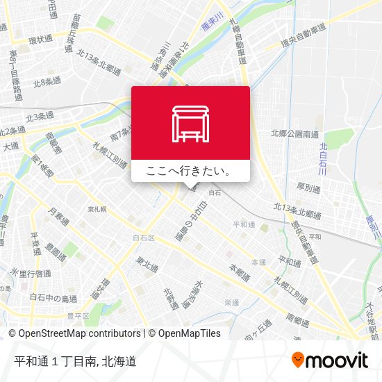 平和通１丁目南地図