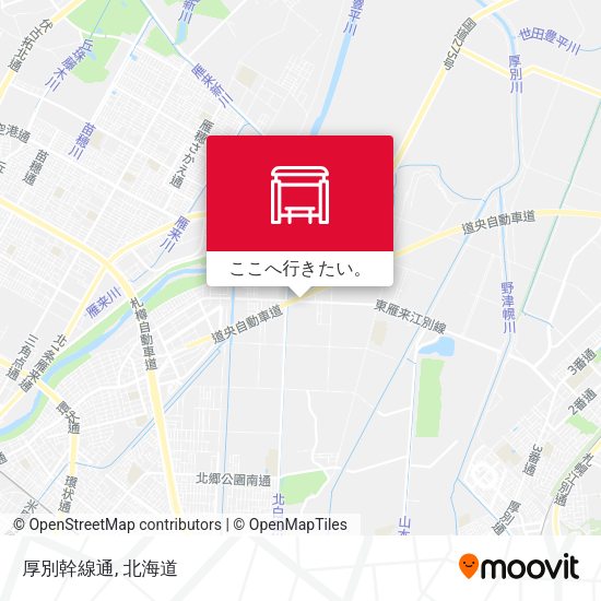 厚別幹線通地図