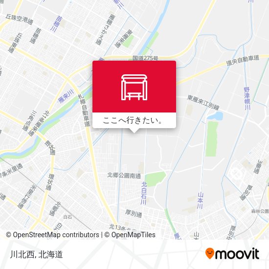 川北西地図