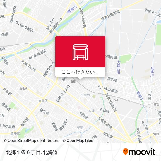 北郷１条６丁目地図