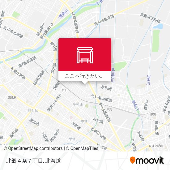 北郷４条７丁目地図
